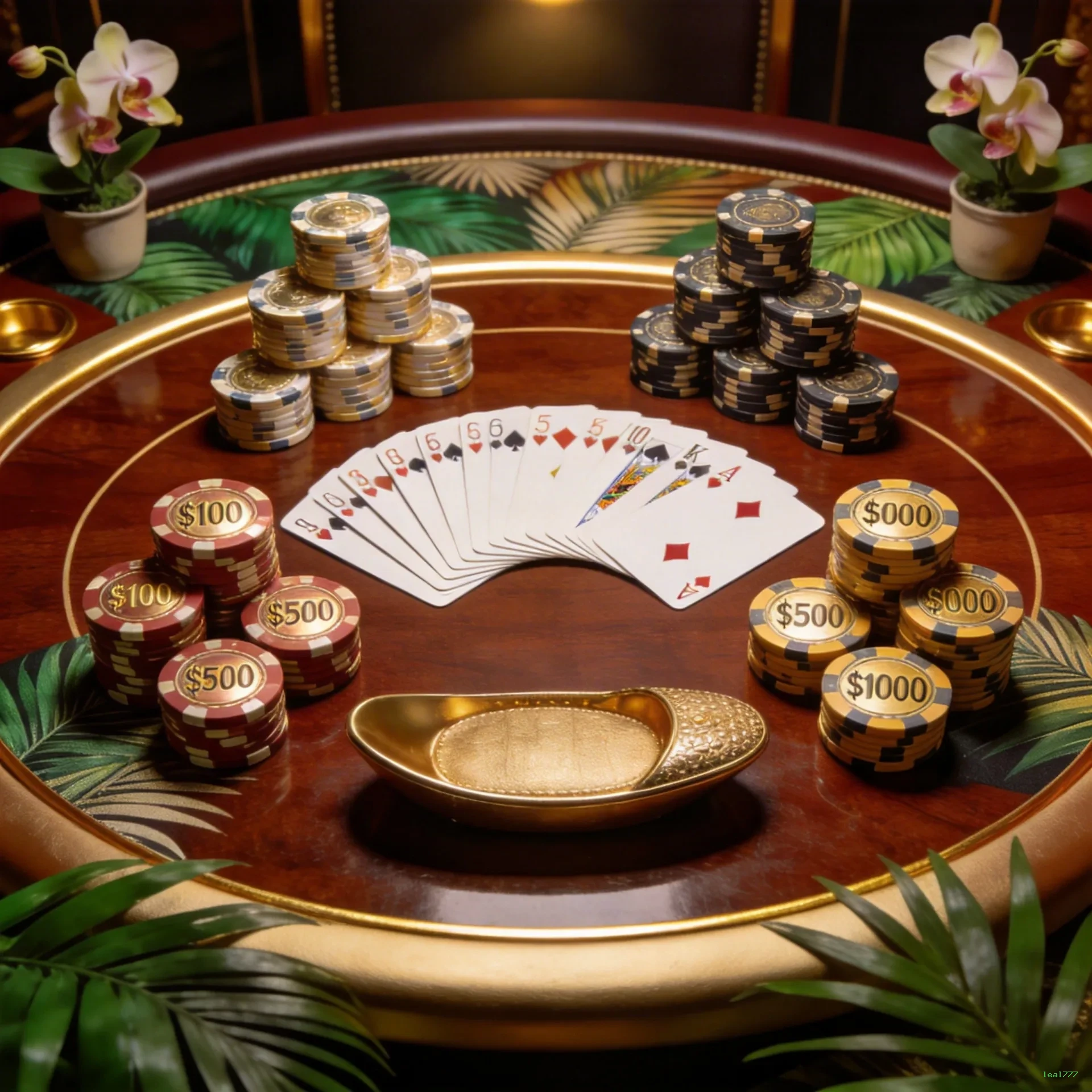 Imagem promocional do cassino online da leal777 mostrando jogos ao vivo
